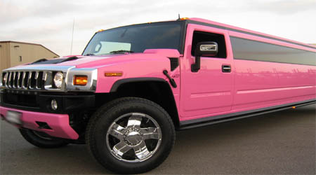 Pink Hummer Limo Hire Bedford