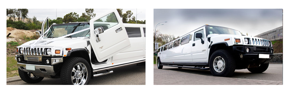 Bedford Limo Hire White Hummer